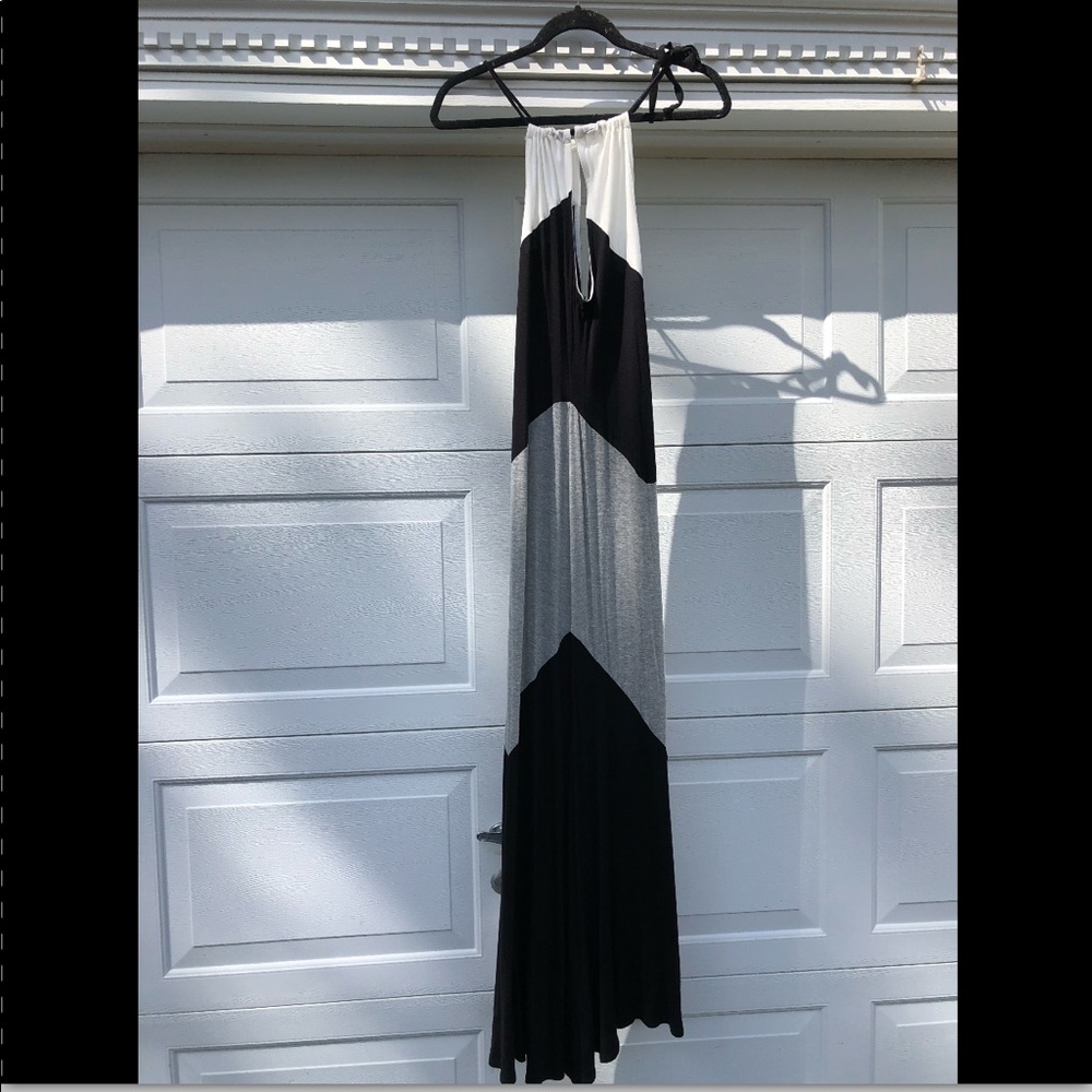 Monteau Color-Block Maxi Dress